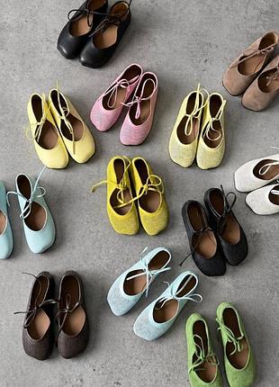 Анатомічні балетки barefoot жіночі, натуральна шкіра |замша (італія)