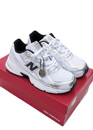 Мужские кроссовки new balance 740 белые с черным