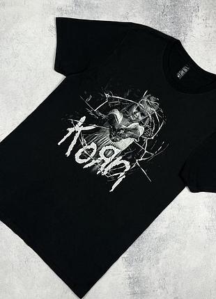 Korn мерч рок гурту корн чоловіча футболка розмір м чорна