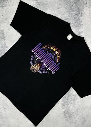 Vintage deep purple мерч рок гурту вінтажна футболка 2004 чорна розмір l