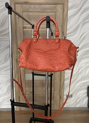 Ексклюзивна сумка зі шкіри страуса, rebecca minkoff