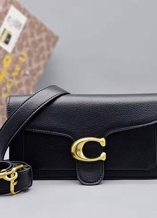 Жіноча чорна сумка coach tabby