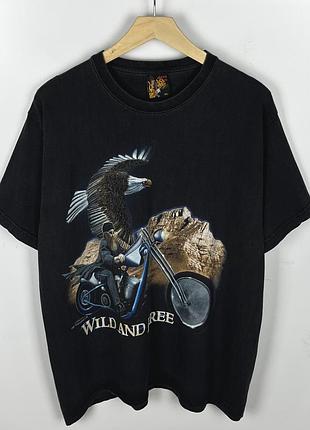Vintage harley davidson вінтажна футболка в стилі харлі девідсон чорна розмір хл
