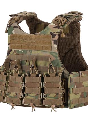 Бронежилет militex modular x-1 (увеличенная площадь защиты) multicam (без подсумков)