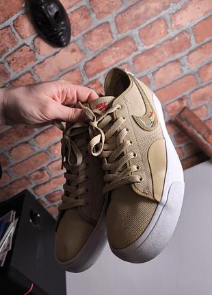 Кеды кроссовки nike daan van der linden x blazer court sb beige рыба рыбалка рыбалка fish fishing