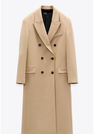Стильне шерстяне пальто zara