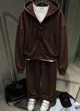 Костюм oversize : худи + джоггеры
