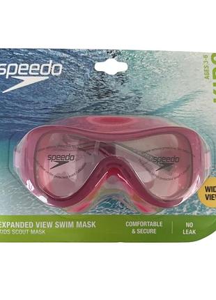 Дитяча маска скаута speedo. маска для плавання з розширеним виглядом - віком від 3 до 6 років
