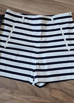 Новые летние шорты в полоску zara размер xs