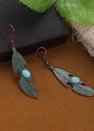 Серьги с эффектом старины