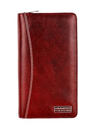 Дорожнє шкіряне портмоне hammonds flycatcher ph601 brown (коричневий)