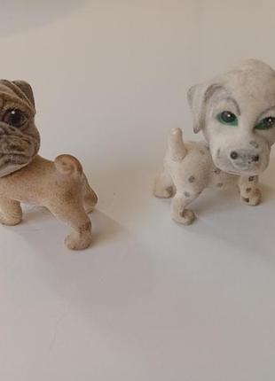 Вінтажна статуетка-болванчик (bobblehead) далматинець та мопс