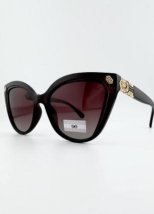 Сонцезахисні окуляри жіночі eternal et3326 320-p78-1 polarized, коричневі "кошаче око"
