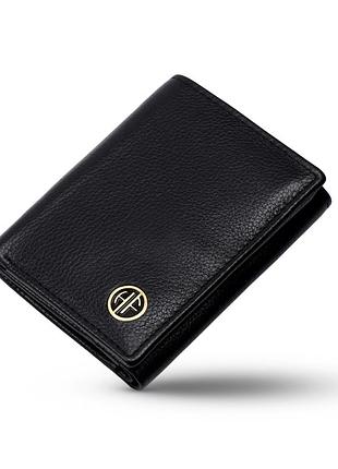 Мужской кожаный кошелек hammonds flycatcher hf597 black (черный)