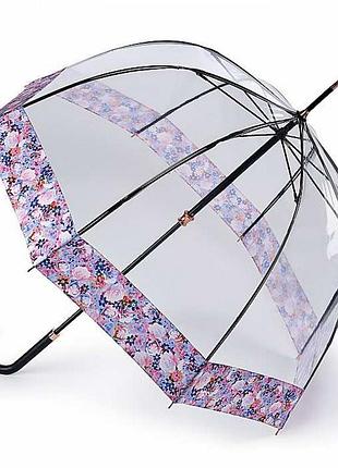 Парасолька-тростина жіноча fulton l866 birdcage-2 luxe digital blossom (цветок)