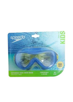 Дитяча маска скаута speedo. маска для плавання з розширеним виглядом - віком від 3 до 6 років