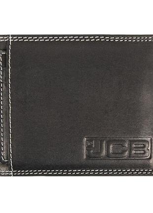 Гаманець шкіряний чоловічий jcb nc52mn black (чорний)
