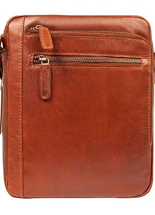 Cумка чоловіча ashwood k42 chestnut (каштановий)