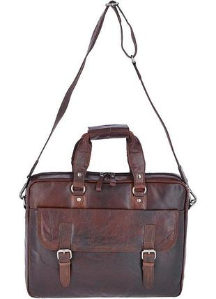 Сумка чоловіча для ноутбука 15,6 ashwood f83 brandy (коричневий)