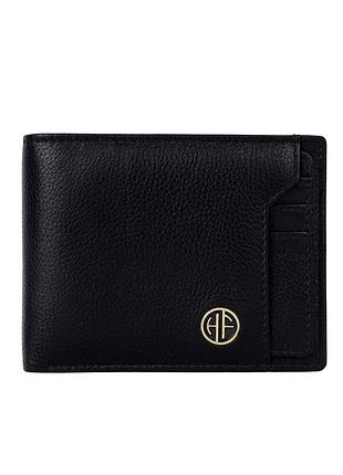 Мужской кожаный кошелек hammonds flycatcher hf577 black (черный)