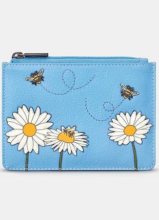 Жіночий шкіряний гаманець yoshi y1321 bee happy (blue)