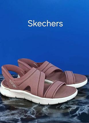 Женские сандалии skechers slip-ins: go walk flex sandal - enticing оригинал