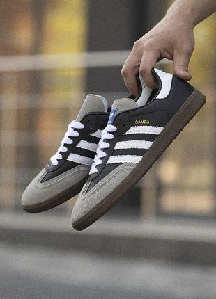 adidas gazelle silver green womens Adidas Samba ADV White Core Black Gum Shoes – Long Beach Skate Co main image 1