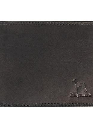 Гаманець шкіряний чоловічий ridgeback jbnc39mn black (чорний)