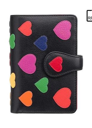 Гаманець жіночий visconti lv4 crush c rfid (black-multi love)