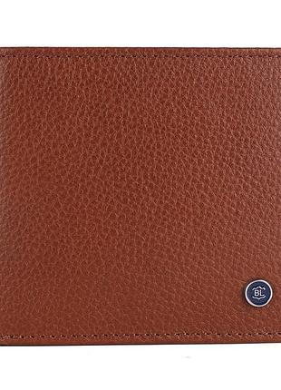 Чоловічий шкіряний гаманець brampton london plutus tan (рудий)