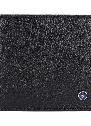 Чоловічий шкіряний гаманець brampton london plutus black (чорний)