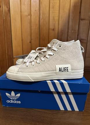 Adidas, високі кеди, замш, оригінал