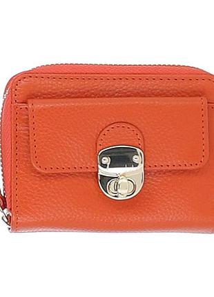 Жіночий шкіряний гаманець ashwood y50 orange (помаранчевий)