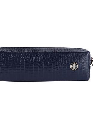 Косметичка чохол шкіряна hammonds flycatcher uc501 croco blue (синий)