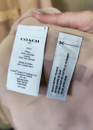 Платье coach 8