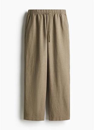 Комфортные легкие брюки h&amp;m, вискоза+лён