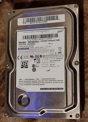 0% (h2testw ок) hdd 3.5 320 гб samsung 7200 rpm 107/118 hd322gj жесткий диск самсунг