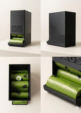 3d диспенсер для пакетів собачих відходів poop bags handmade