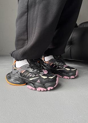 👟 кроссовки adidas vento xlg deluxe black orange purple / наложка bs👟