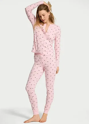 Пижама термо pointelle henley long victoria ́s secret