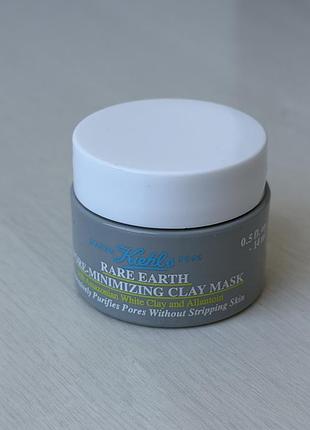 Очищаюча маска для обличчя на звуження пор kiehl's rare earth deep pore cleansing mask  14ml / 14 мл /