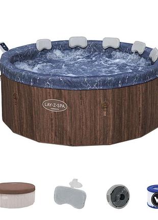 Джакузі - спа lay-z-spa toronto зі вбудованими панелями, bestway, 190 х 70 см (7 місць: 1 325 л/год, аеро) (6001w)