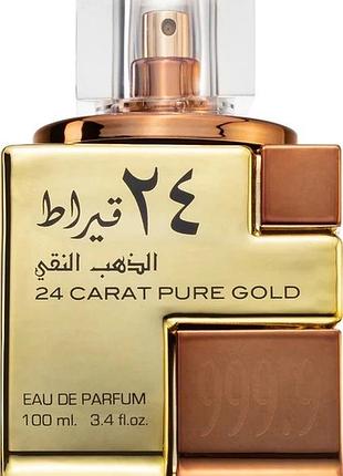 Парфумована вода унісекс lattafa 24 carat pure gold 100 мл (6291106063998)