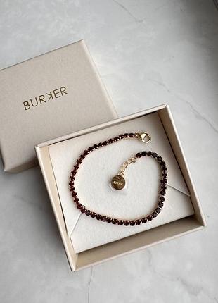 Браслет burker ava gold burgundy