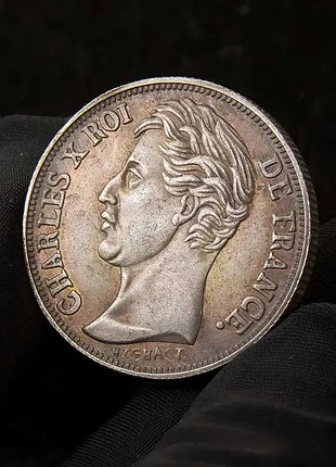 Французская монета 1828 года карла x бурбонский
