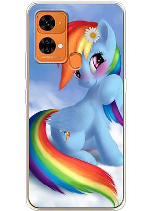 Чехол силиконовый с картинкой на oukitel c33 (литл пони, my little pony)