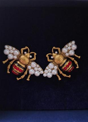 Gucci серебряные серьги