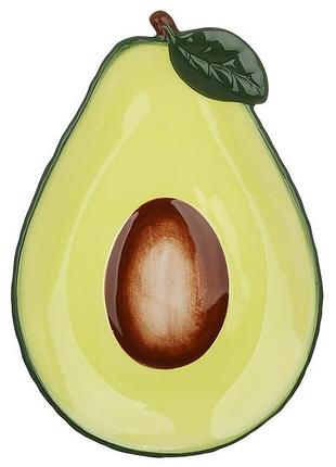 Тарелка керамическая avocado, 25.5*17.5*2.5см