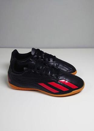 Футзалки, кросівки adidas deportivo ii junior hp2517 black/red/gum 34 р оригінал