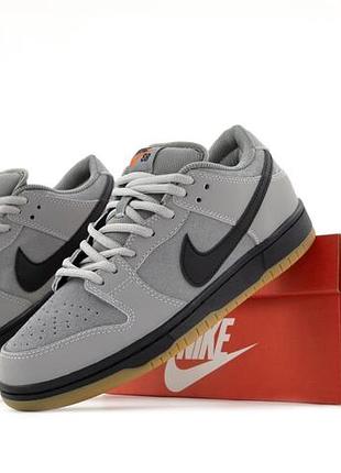 Мужские кроссовки nike sb dunk pro cool grey